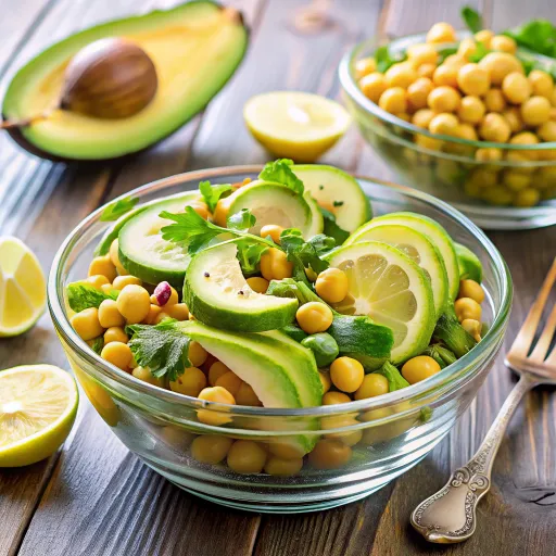 Avokadolu Nohut Salatası